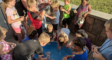 A group of kids at play